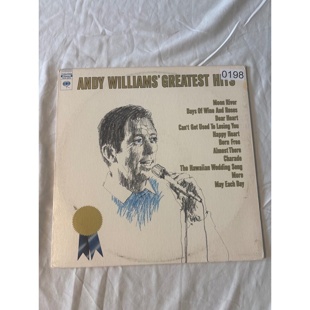 Columbia Andy Williams Greatest Hits Vinyl LP 12" Black Good Moon River KCS 9979